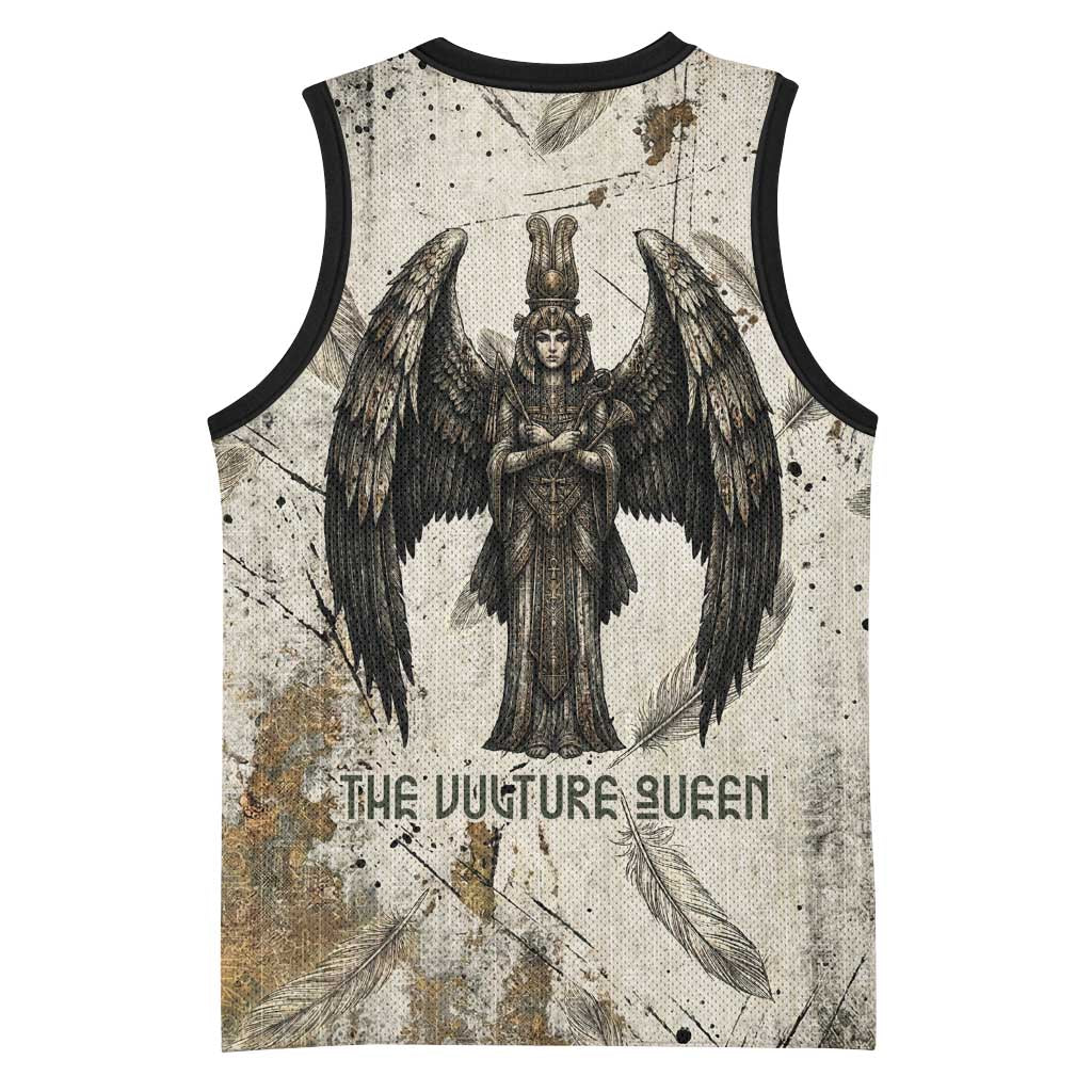 Mut Basketball Jersey Vulture Queen Egyptian Mother Goddess Wings Feathers
