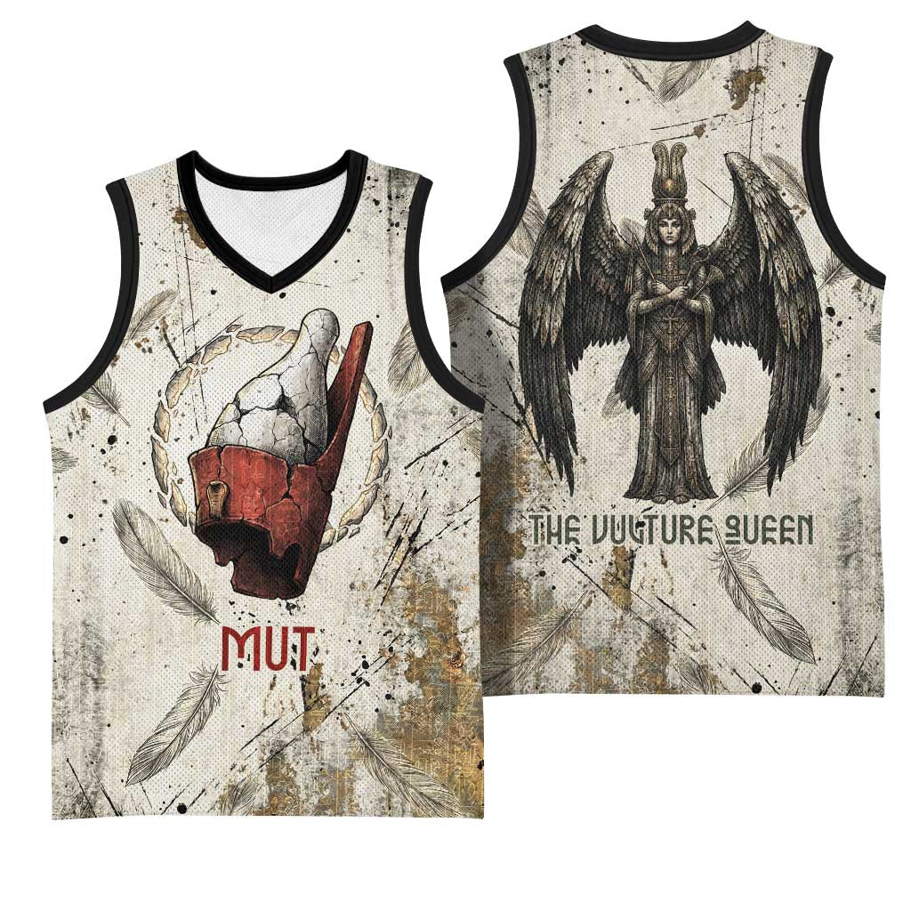 Mut Basketball Jersey Vulture Queen Egyptian Mother Goddess Wings Feathers