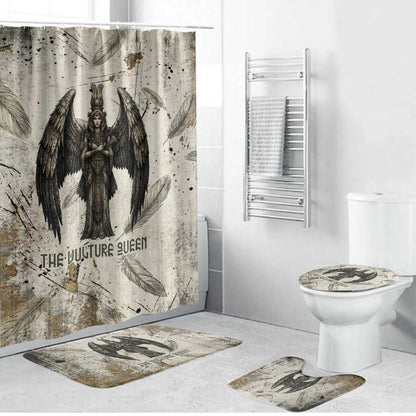 Mut Bathroom Set Vulture Queen Egyptian Mother Goddess Wings Feathers