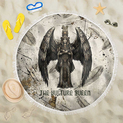 Mut Beach Blanket Vulture Queen Egyptian Mother Goddess Wings Feathers