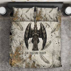 Mut Bedding Set Vulture Queen Egyptian Mother Goddess Wings Feathers