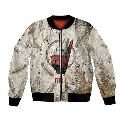 Mut Bomber Jacket Vulture Queen Egyptian Mother Goddess Wings Feathers