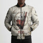 Mut Bomber Puffer Jacket Vulture Queen Egyptian Mother Goddess Wings Feathers