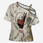 Mut Cross Shoulder Shirt Vulture Queen Egyptian Mother Goddess Wings Feathers