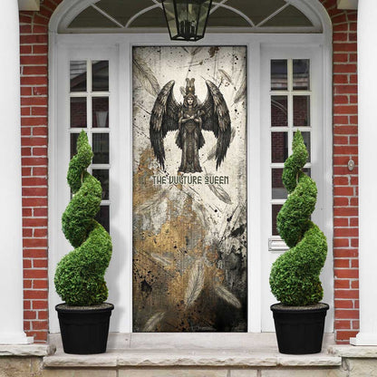 Mut Door Cover Vulture Queen Egyptian Mother Goddess Wings Feathers