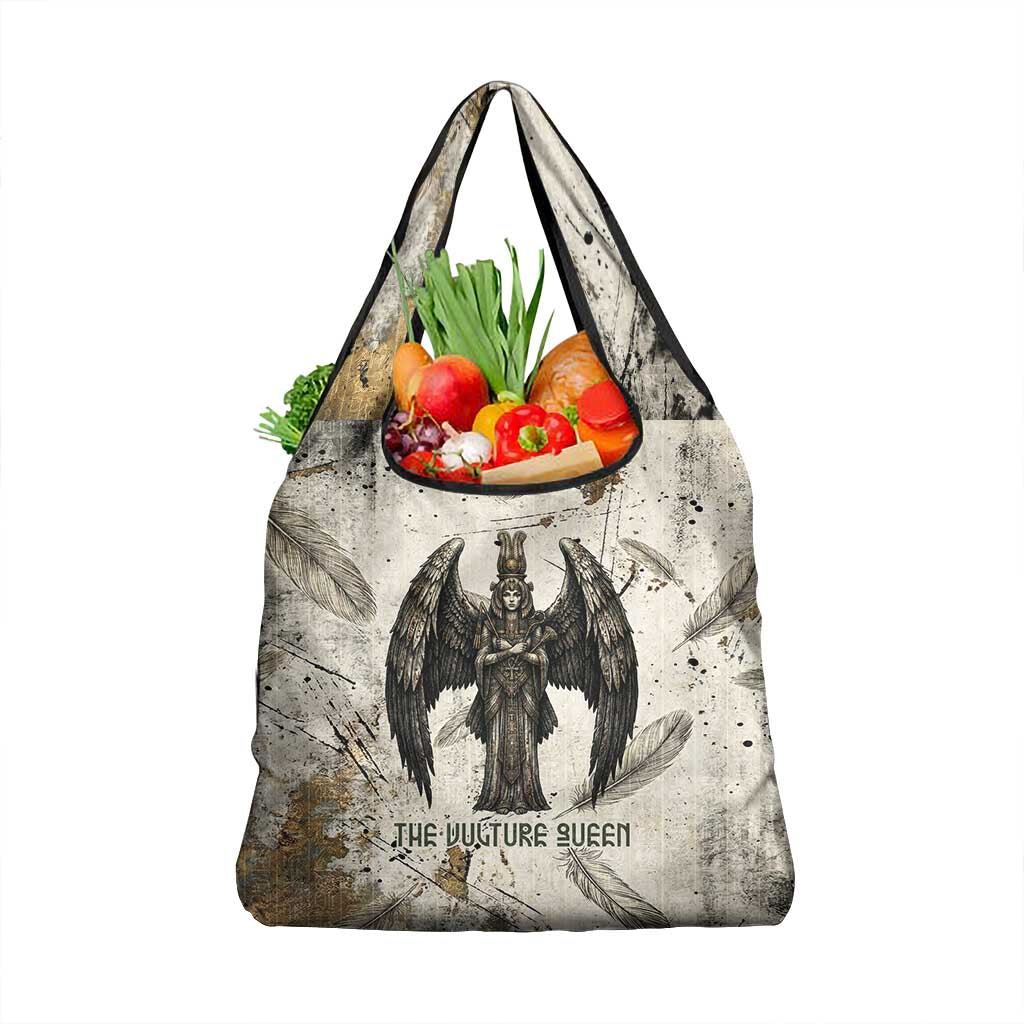 Mut Grocery Bag Vulture Queen Egyptian Mother Goddess Wings Feathers