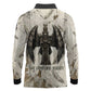 Mut Long Sleeve Polo Shirt Vulture Queen Egyptian Mother Goddess Wings Feathers