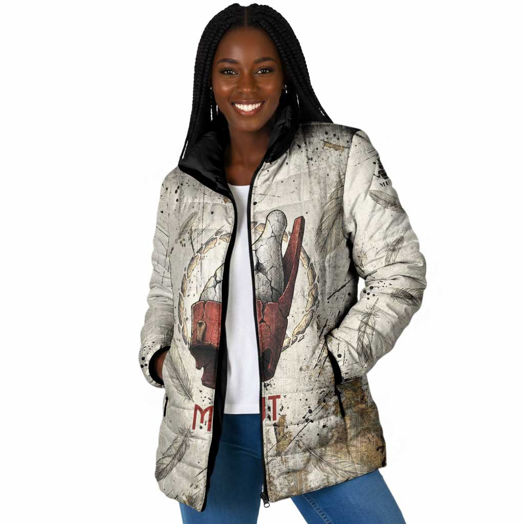 Mut Padded Jacket Vulture Queen Egyptian Mother Goddess Wings Feathers