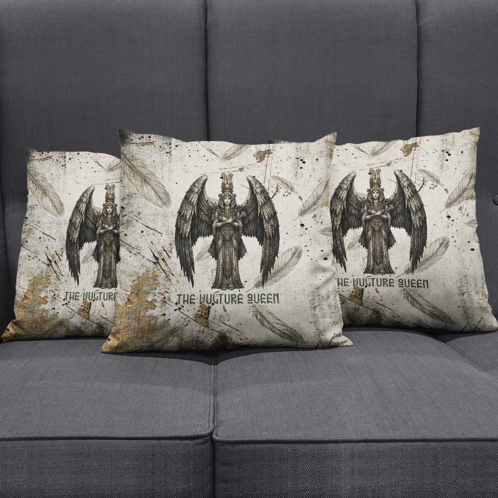 Mut Pillow Cover Vulture Queen Egyptian Mother Goddess Wings Feathers