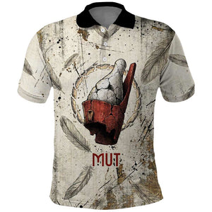 Mut Polo Shirt Vulture Queen Egyptian Mother Goddess Wings Feathers