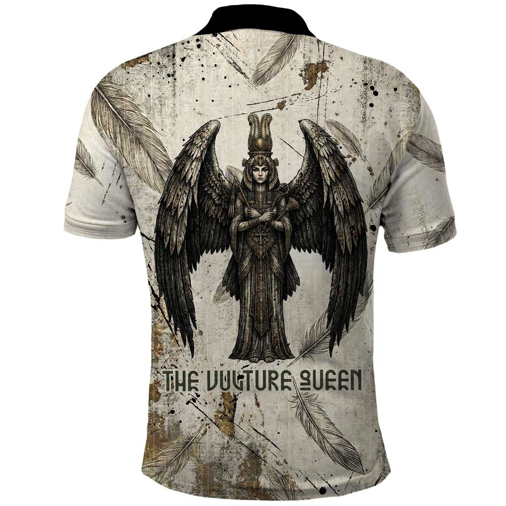 Mut Polo Shirt Vulture Queen Egyptian Mother Goddess Wings Feathers