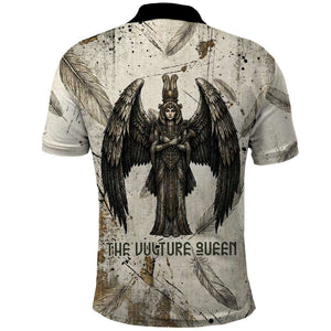 Mut Polo Shirt Vulture Queen Egyptian Mother Goddess Wings Feathers