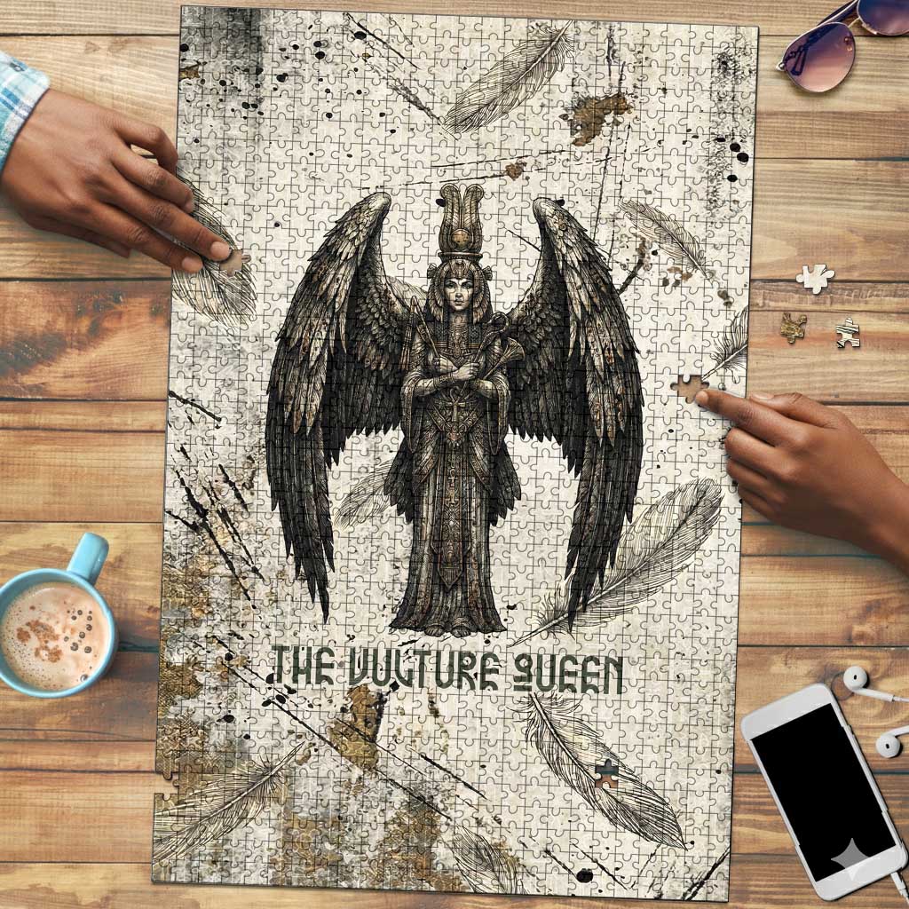 Mut Puzzle Vulture Queen Egyptian Mother Goddess Wings Feathers