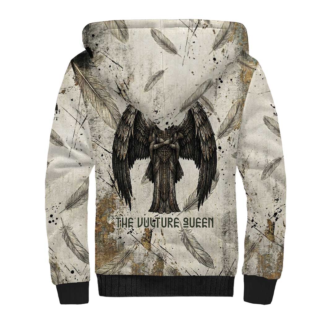 Mut Sherpa Hoodie Vulture Queen Egyptian Mother Goddess Wings Feathers