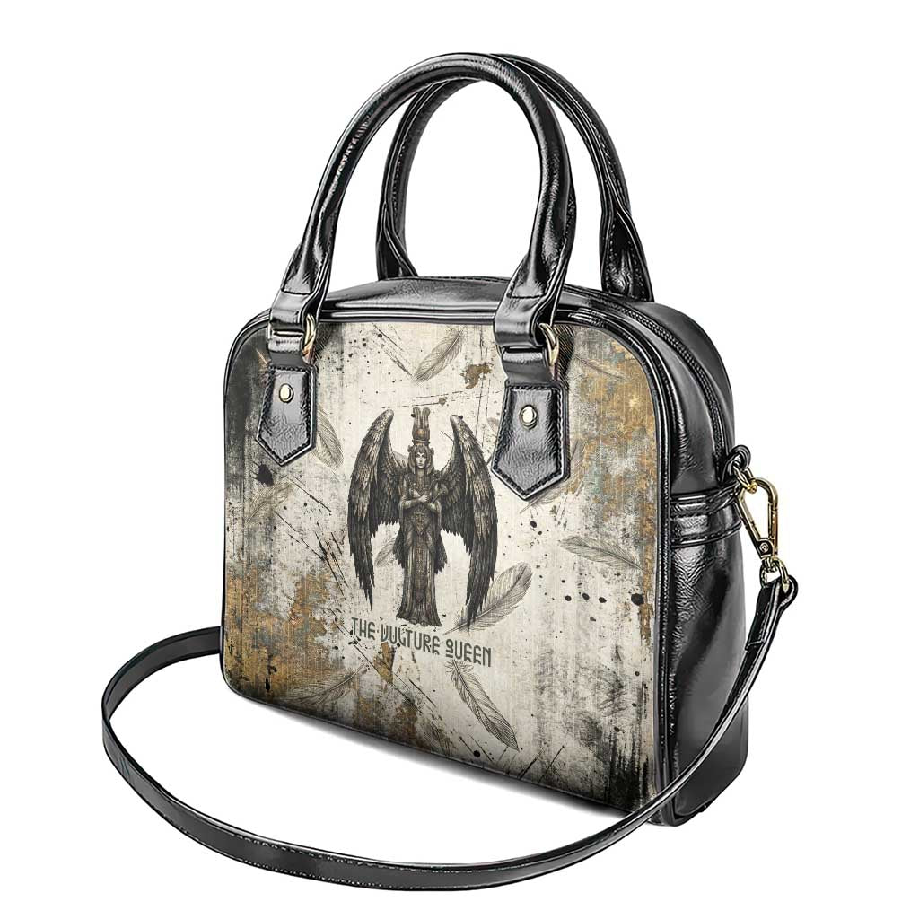 Mut Shoulder Handbag Vulture Queen Egyptian Mother Goddess Wings Feathers