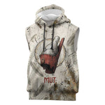 Mut Sleeveless Hoodie Vulture Queen Egyptian Mother Goddess Wings Feathers