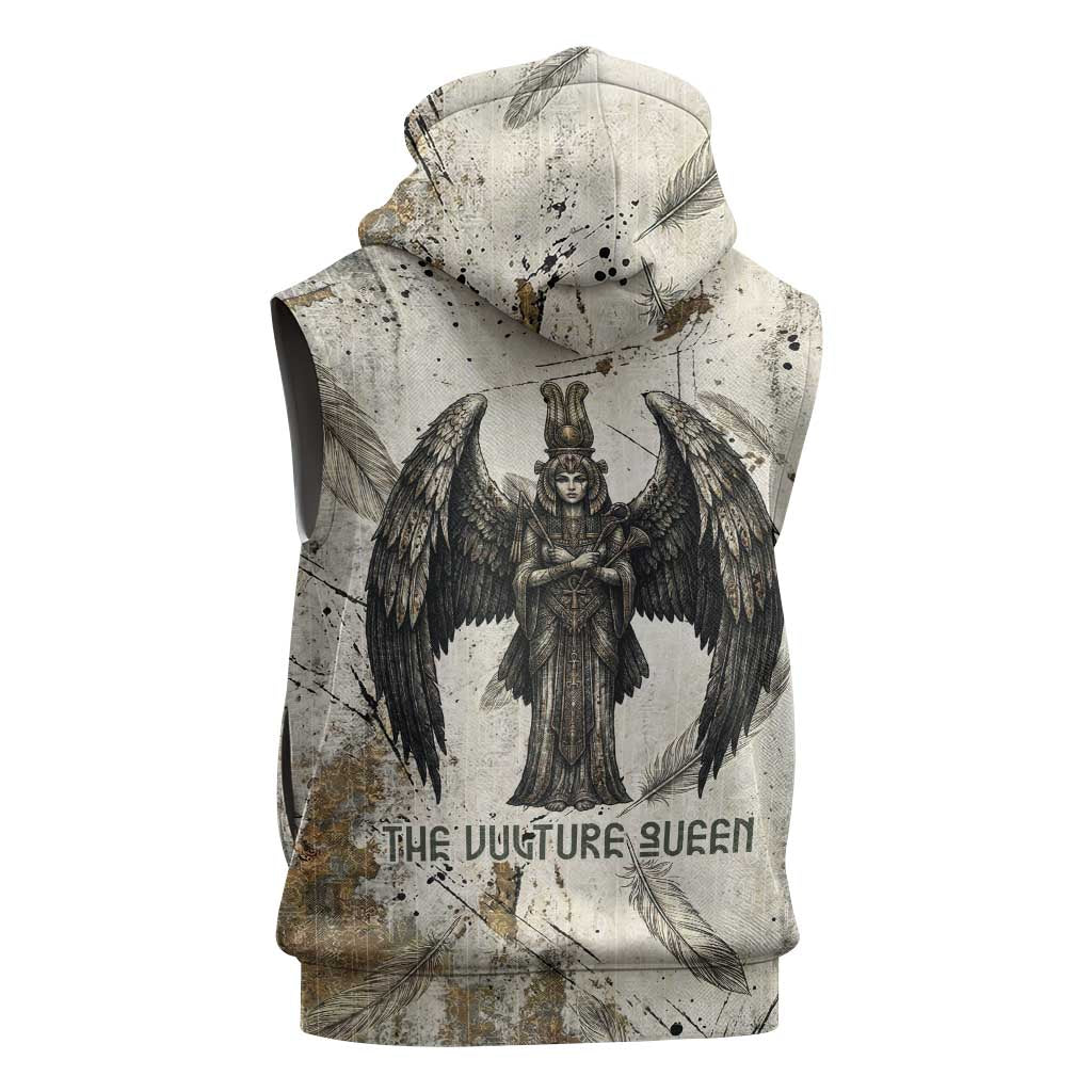 Mut Sleeveless Hoodie Vulture Queen Egyptian Mother Goddess Wings Feathers
