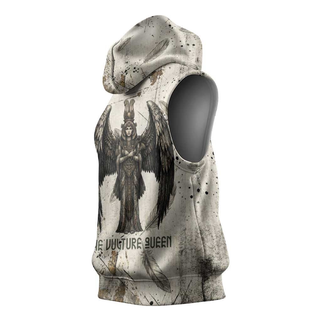 Mut Sleeveless Hoodie Vulture Queen Egyptian Mother Goddess Wings Feathers