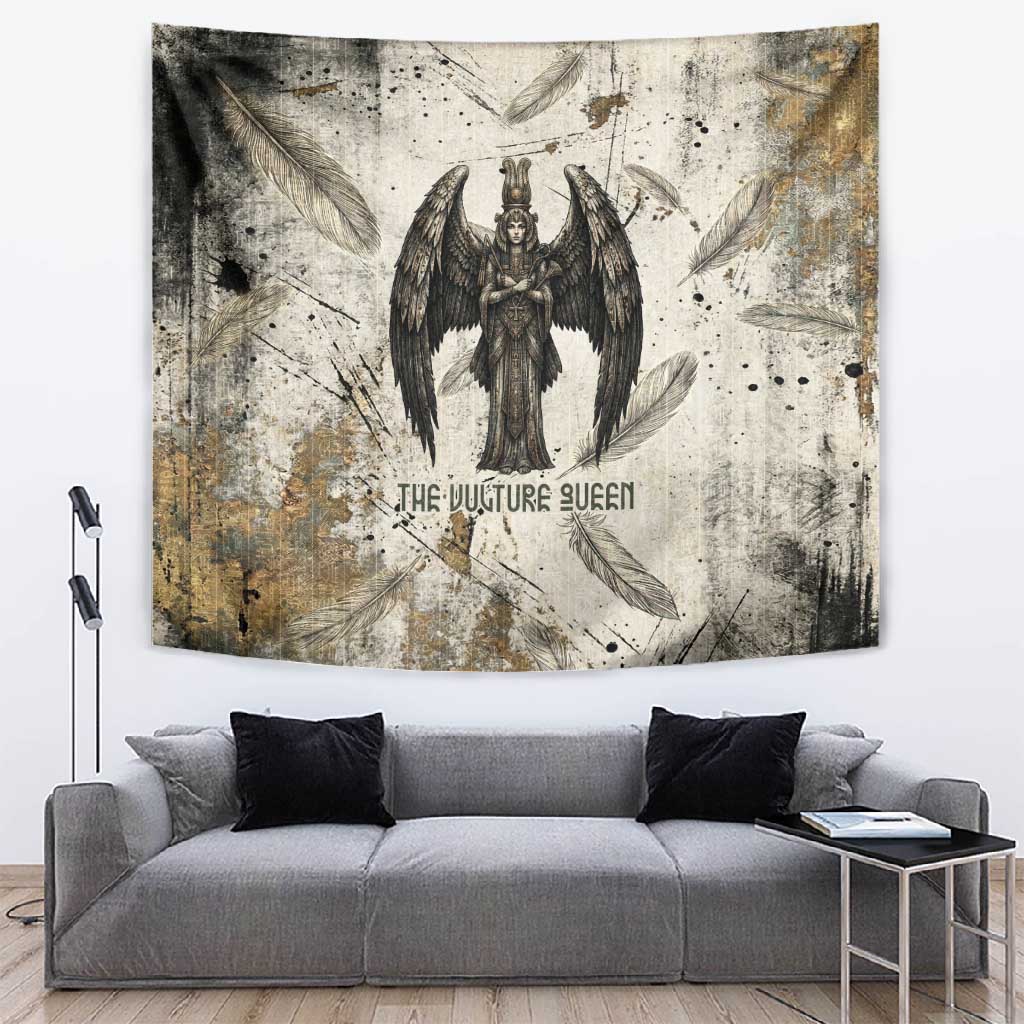 Mut Tapestry Vulture Queen Egyptian Mother Goddess Wings Feathers