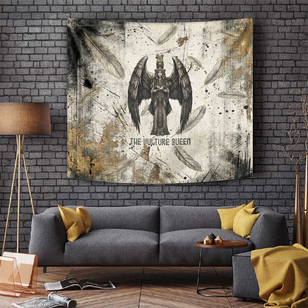 Mut Tapestry Vulture Queen Egyptian Mother Goddess Wings Feathers