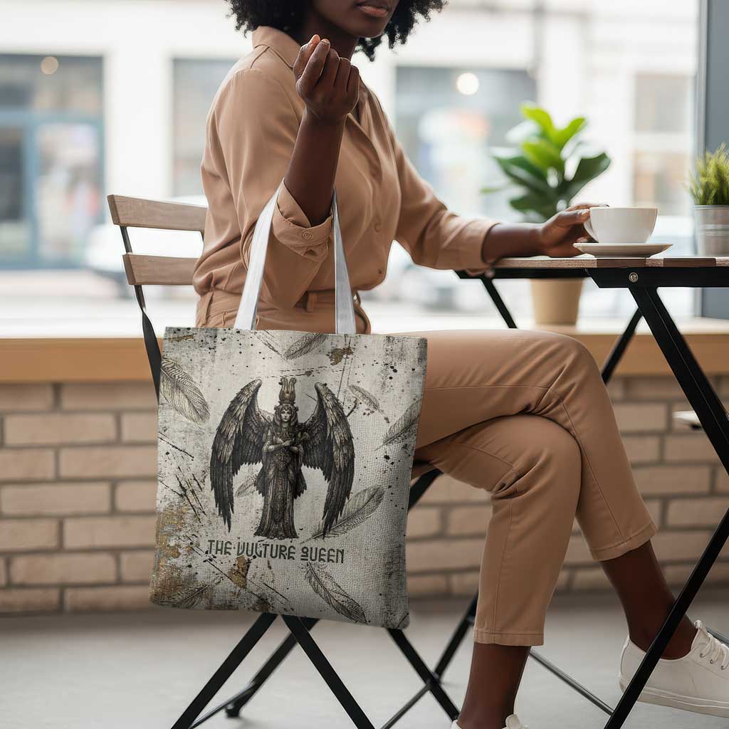 Mut Tote Bag Vulture Queen Egyptian Mother Goddess Wings Feathers