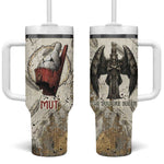 Mut Tumbler With Handle Vulture Queen Egyptian Mother Goddess Wings Feathers