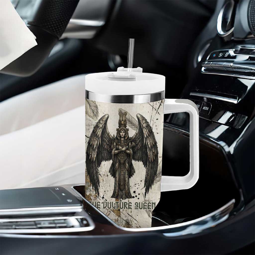 Mut Tumbler With Handle Vulture Queen Egyptian Mother Goddess Wings Feathers