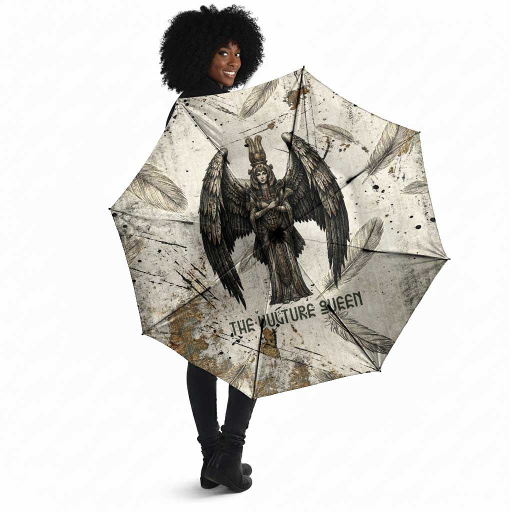 Mut Umbrella Vulture Queen Egyptian Mother Goddess Wings Feathers