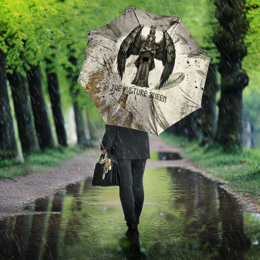 Mut Umbrella Vulture Queen Egyptian Mother Goddess Wings Feathers