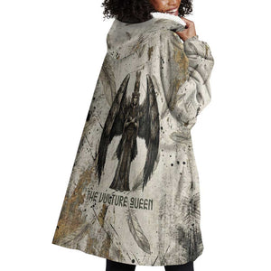 Mut Wearable Blanket Hoodie Vulture Queen Egyptian Mother Goddess Wings Feathers