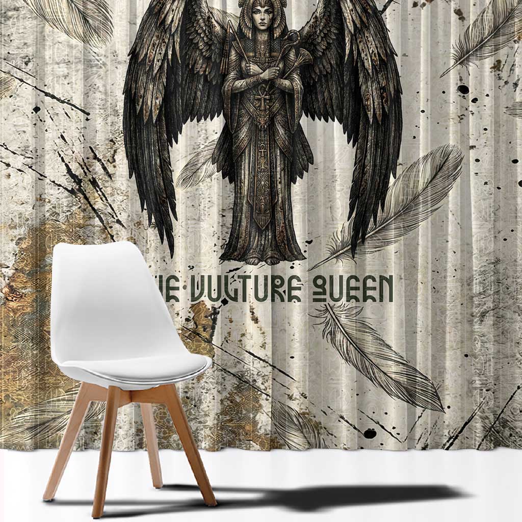 Mut Window Curtain Vulture Queen Egyptian Mother Goddess Wings Feathers