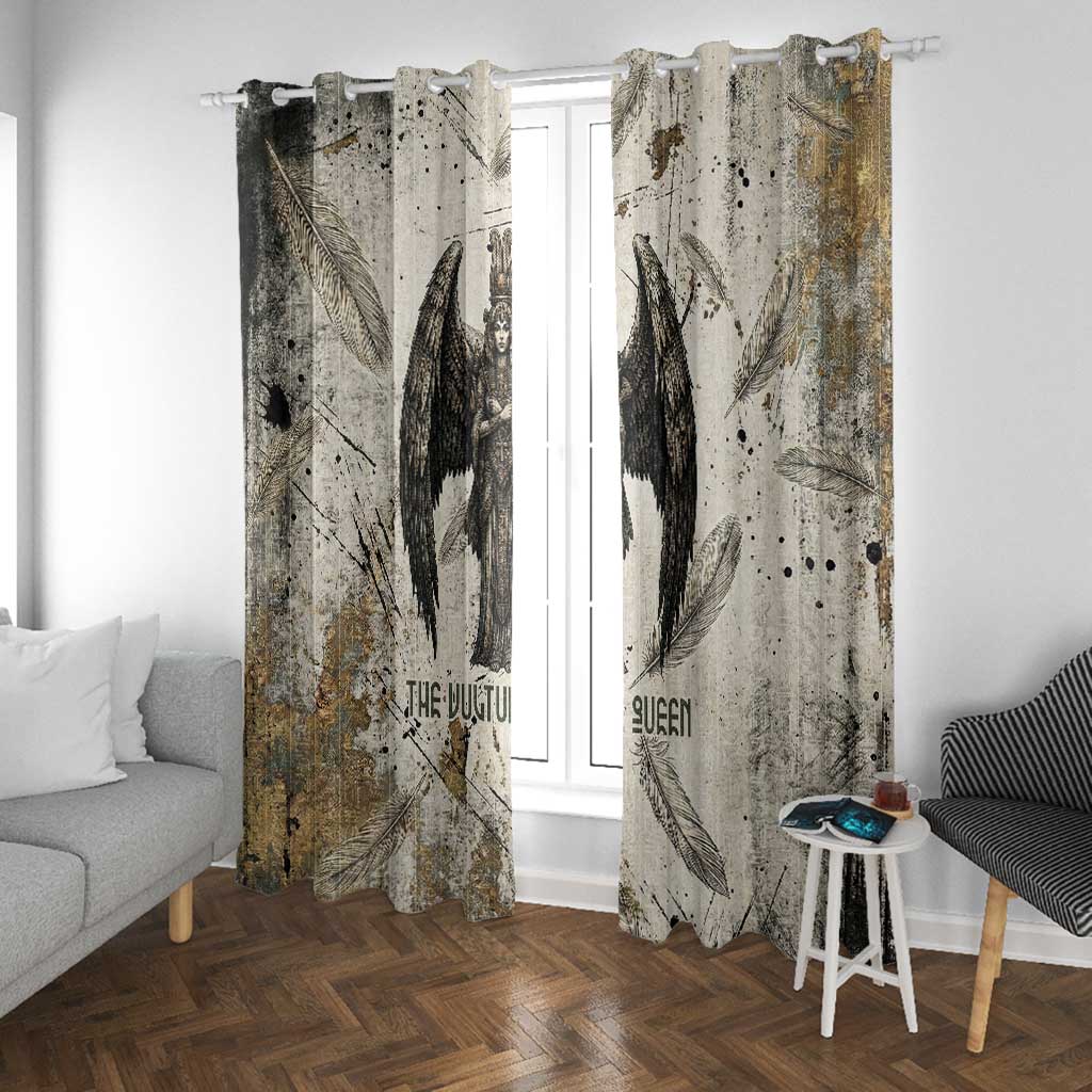 Mut Window Curtain Vulture Queen Egyptian Mother Goddess Wings Feathers