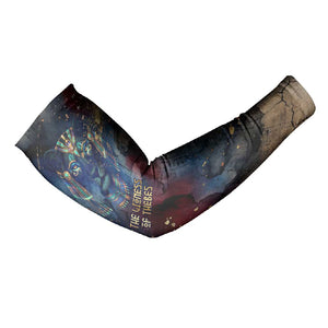 Mut Arm Sleeves The Lioness of Thebes Egyptian Goddess Cosmic Crown Adorned Warrior Queen Design