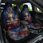 Mut Car Seat Cover The Lioness of Thebes Egyptian Goddess Cosmic Crown Adorned Warrior Queen Design
