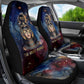 Mut Car Seat Cover The Lioness of Thebes Egyptian Goddess Cosmic Crown Adorned Warrior Queen Design