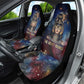 Mut Car Seat Cover The Lioness of Thebes Egyptian Goddess Cosmic Crown Adorned Warrior Queen Design