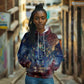 Mut Hoodie The Lioness of Thebes Egyptian Goddess Cosmic Crown Adorned Warrior Queen Design