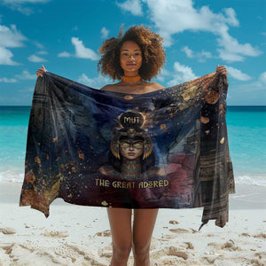 Mut Sarong The Lioness of Thebes Egyptian Goddess Cosmic Crown Adorned Warrior Queen Design