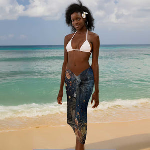 Mut Sarong The Lioness of Thebes Egyptian Goddess Cosmic Crown Adorned Warrior Queen Design