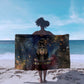 Mut Sarong The Lioness of Thebes Egyptian Goddess Cosmic Crown Adorned Warrior Queen Design