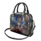 Mut Shoulder Handbag The Lioness of Thebes Egyptian Goddess Cosmic Crown Adorned Warrior Queen Design