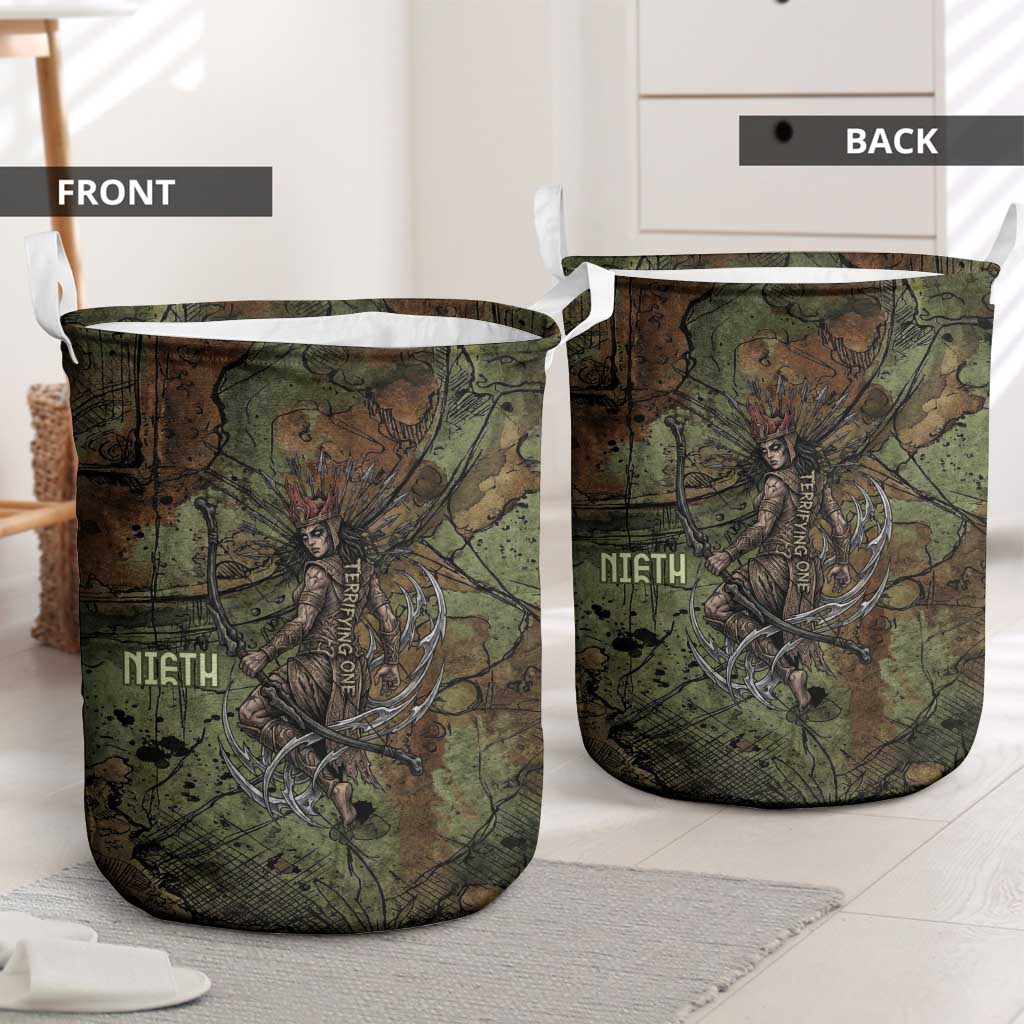 Neith Egyptian Laundry Basket War Goddess Terrifying One Dual Spears and Shield Battle Worn