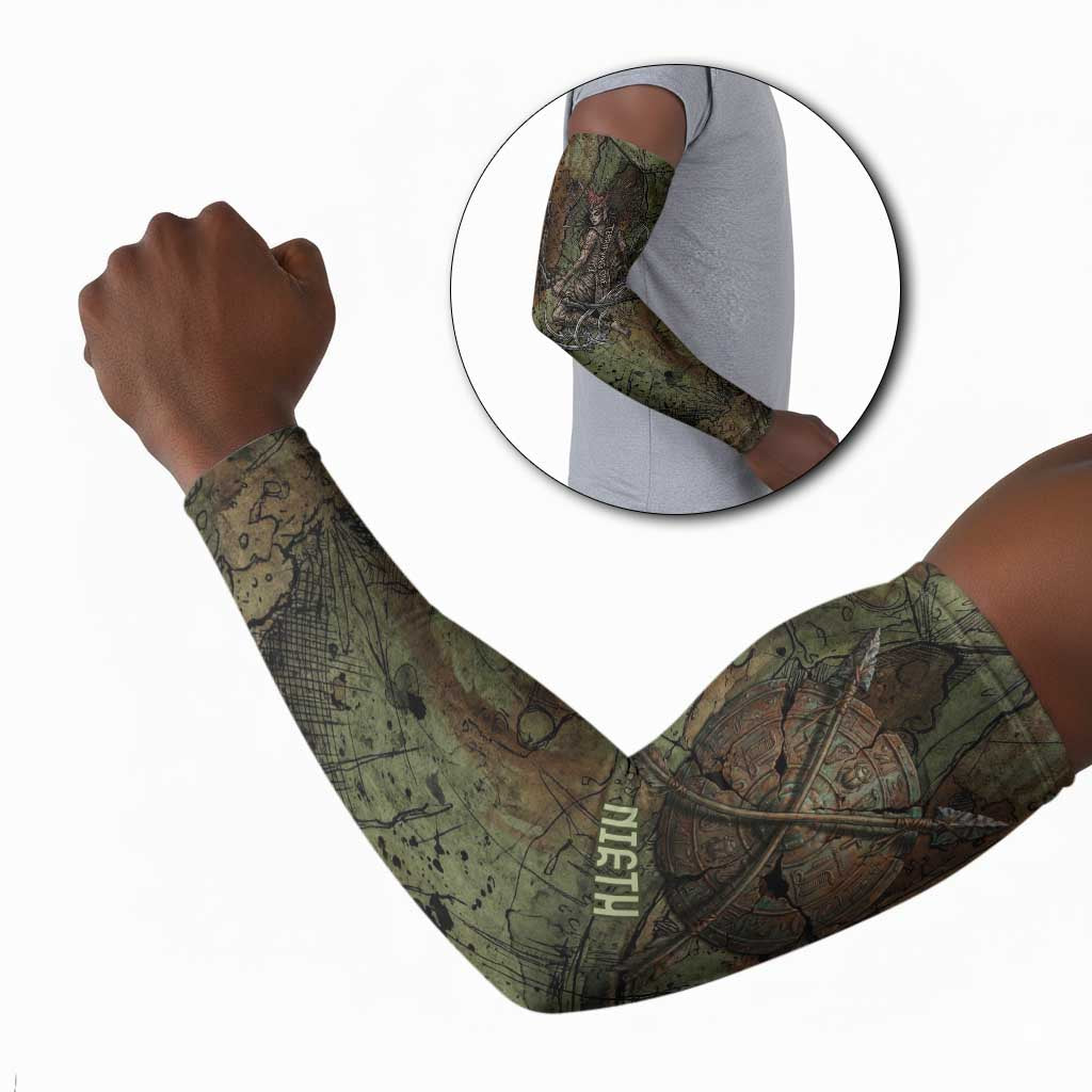 Neith Egyptian Arm Sleeves War Goddess Terrifying One Dual Spears and Shield Battle Worn
