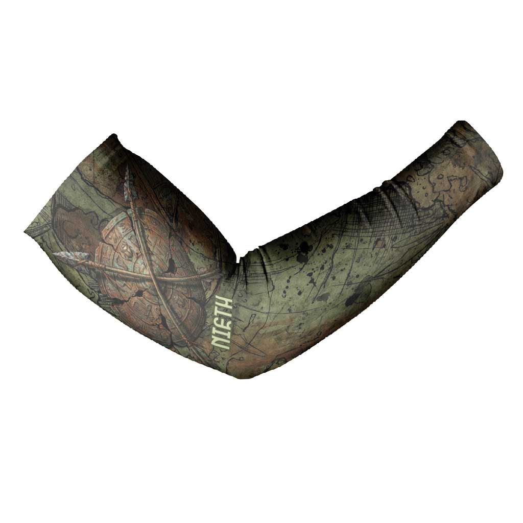 Neith Egyptian Arm Sleeves War Goddess Terrifying One Dual Spears and Shield Battle Worn