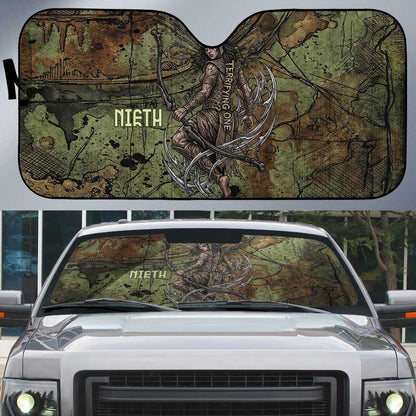 Neith Egyptian Auto Sun Shade War Goddess Terrifying One Dual Spears and Shield Battle Worn