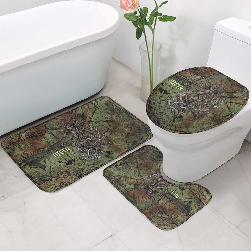 Neith Egyptian Bathroom Set War Goddess Terrifying One Dual Spears and Shield Battle Worn