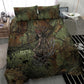 Neith Egyptian Bedding Set War Goddess Terrifying One Dual Spears and Shield Battle Worn