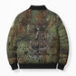 Neith Egyptian Bomber Puffer Jacket War Goddess Terrifying One Dual Spears and Shield Battle Worn