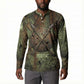 Neith Egyptian Button Sweatshirt War Goddess Terrifying One Dual Spears and Shield Battle Worn