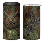 Neith Egyptian 4 in 1 Can Cooler Tumbler War Goddess Terrifying One Dual Spears and Shield Battle Worn